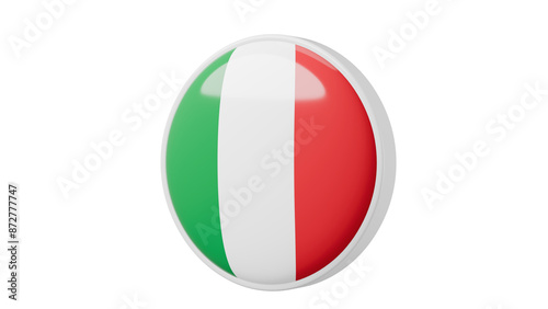 Italy, italian Circle flag icon . Transparent backgound. 3d rendered with alpha channel. Round shape. Free Download Italy, italian Circle flag icon . Transparent backgound. 3d rendered with alpha channel. Round shape. - GFXLoad