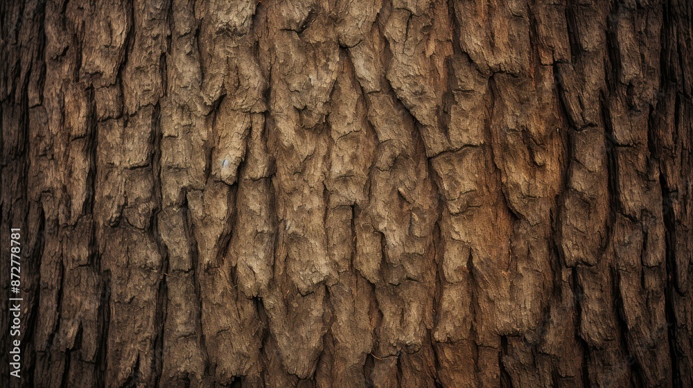 Detailed closeup of textured oak tree bark on white background. Detailed closeup of textured oak tree bark on white background.