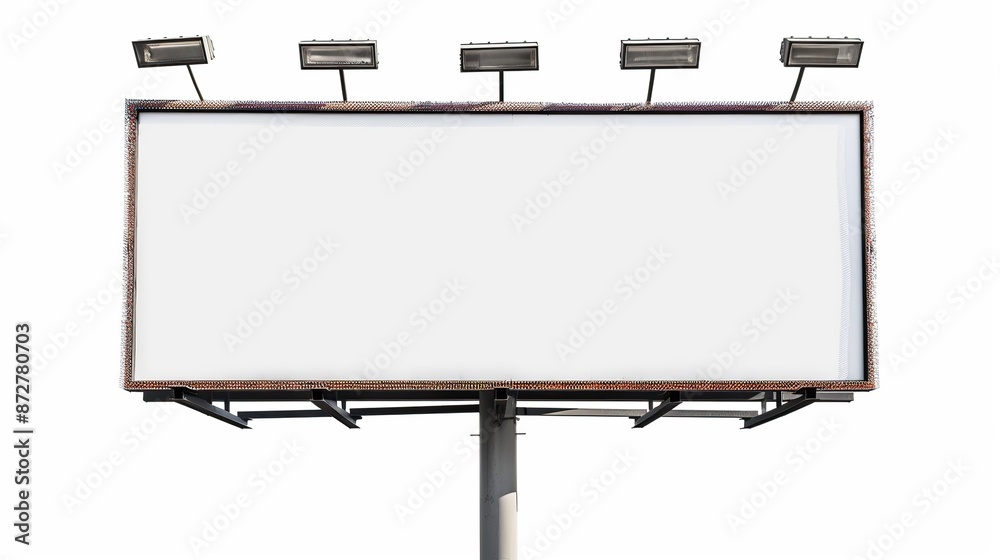 Large blank billboard isolated on white background Large blank billboard isolated on white background