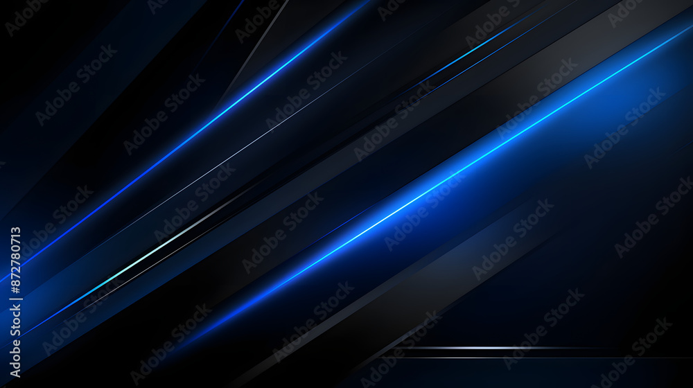 Modern technology innovation concept background: Dark grey black abstract with blue glowing lines design for social media post, business, advertising event. Modern technology innovation concept background: Dark grey black abstract with blue glowing lines design for social media post, business, advertising event.