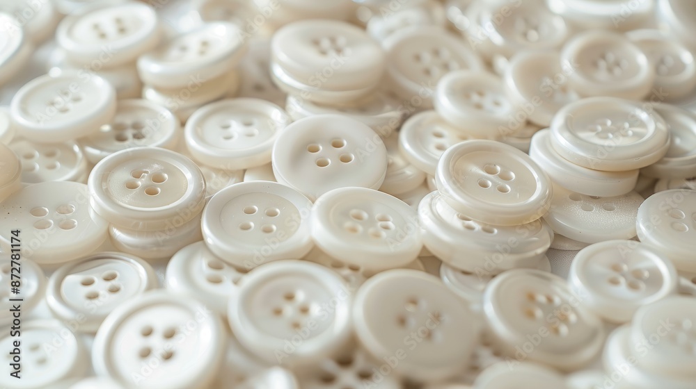 Numerous white shirt buttons make a practical backdrop Numerous white shirt buttons make a practical backdrop