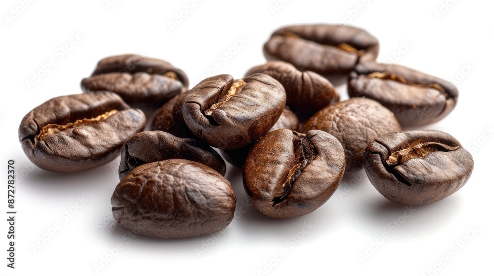 isolated coffee beans isolated coffee beans
