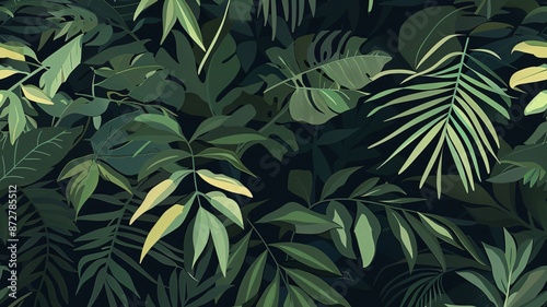 green leaves background