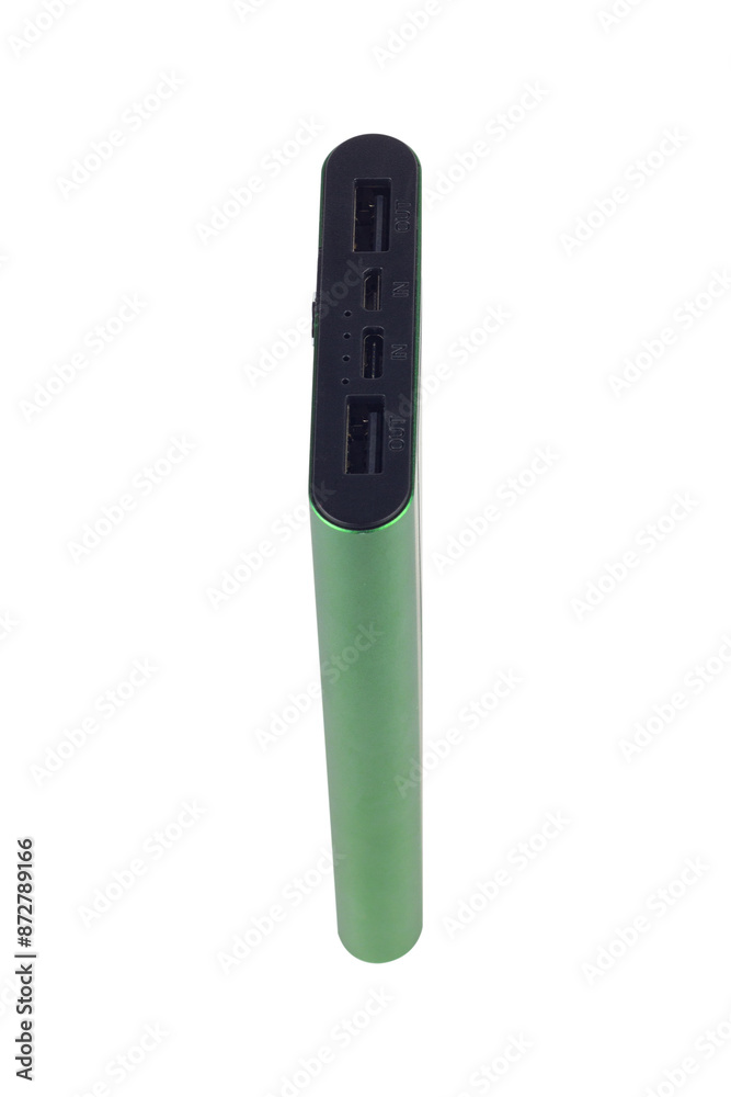 power bank in metal case isolated from background power bank in metal case isolated from background