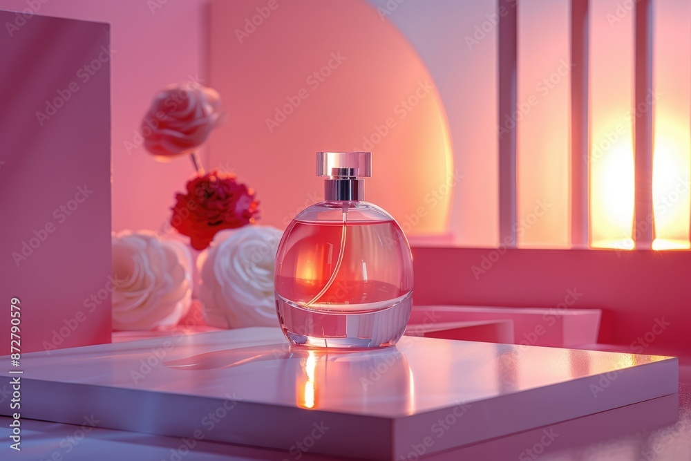 Advertising photos of perfume bottles taken in the studio shed Advertising photos of perfume bottles taken in the studio shed