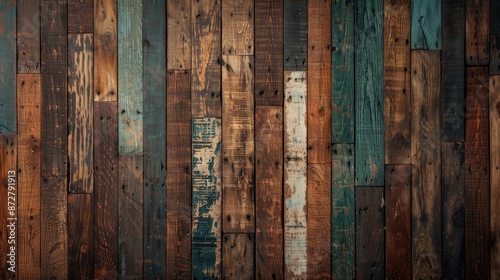Antique wooden wall
