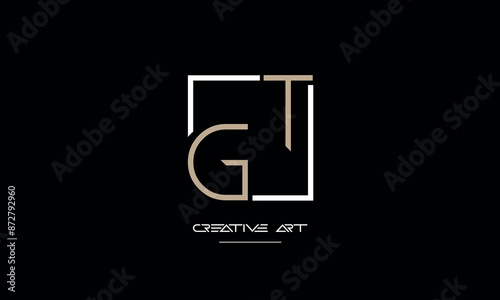 GT, TG, G, T abstract letters logo monogram