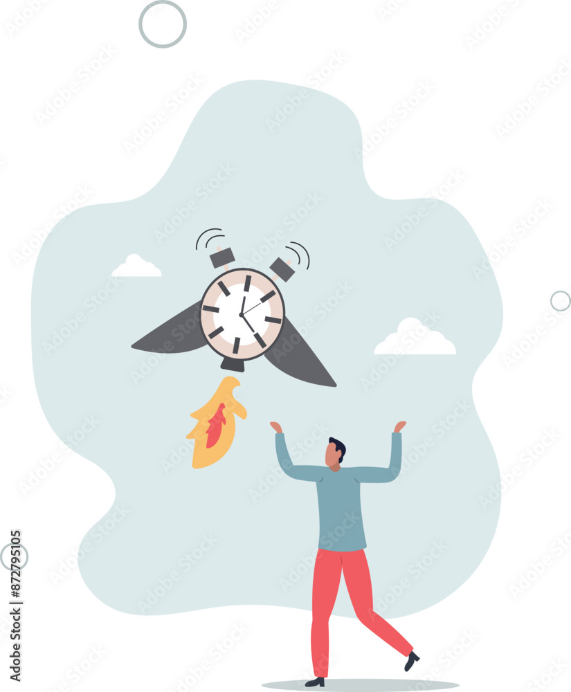 Time to start new business, entrepreneurship to launch project or time management concept.flat design.illustration with people. Time to start new business, entrepreneurship to launch project or time management concept.flat design.illustration with people.