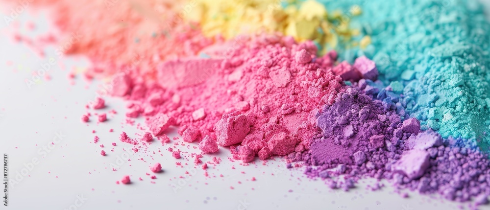 A colorful pile of makeup powder A colorful pile of makeup powder
