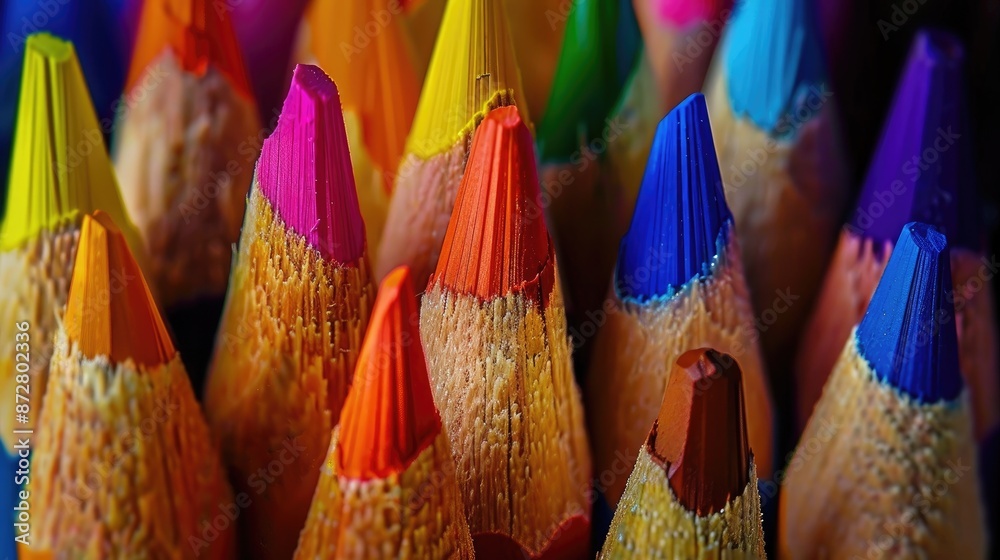 Obraz premium Multicolored pencils