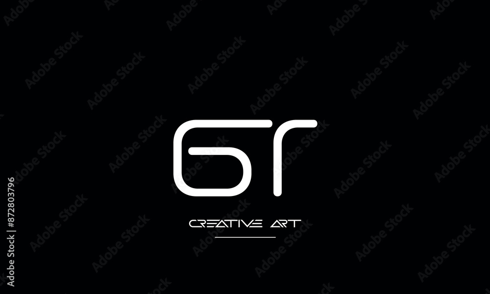 GT, TG, G, T abstract letters logo monogram