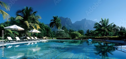 Luxury Resort Pool with Mountain Views