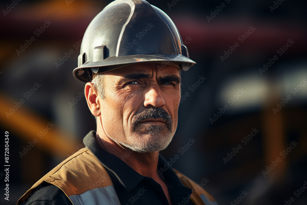 Created with generative ai image of successful businessman professional builder in hardhat Created with generative ai image of successful businessman professional builder in hardhat