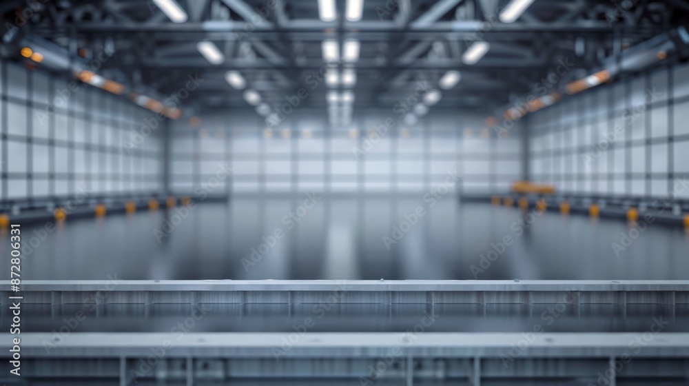 The warehouse is devoid of any items, featuring numerous windows and a high ceiling, giving it an open and spacious feel The warehouse is devoid of any items, featuring numerous windows and a high ceiling, giving it an open and spacious feel