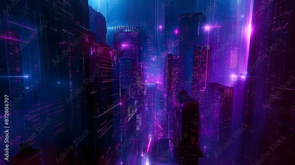 The image features a pink and blue digital city with elements of future technology and an alien-like aesthetic, set against a backdrop of pink and blue landscape and wallpaper. The image features a pink and blue digital city with elements of future technology and an alien-like aesthetic, set against a backdrop of pink and blue landscape and wallpaper.