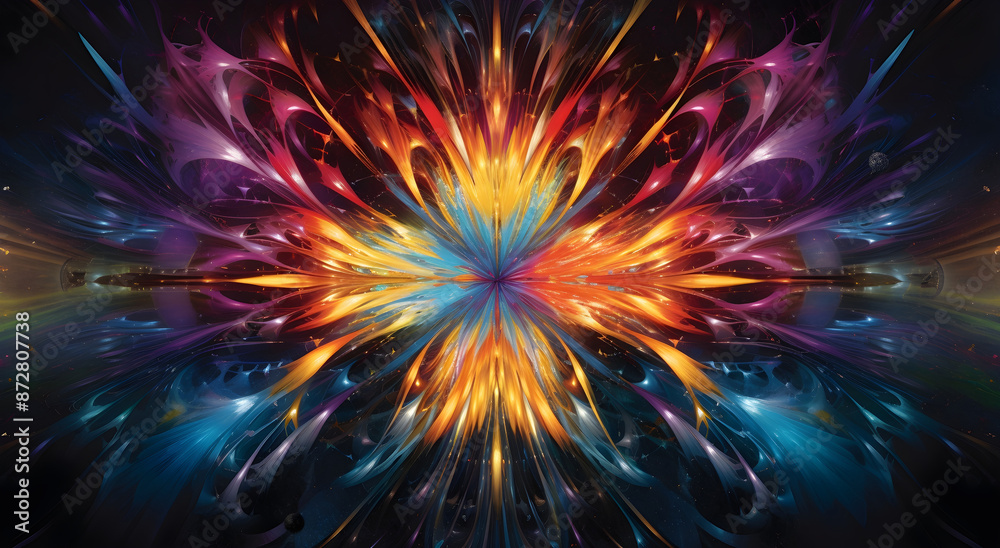 Colorful brain explosion concept Colorful brain explosion concept