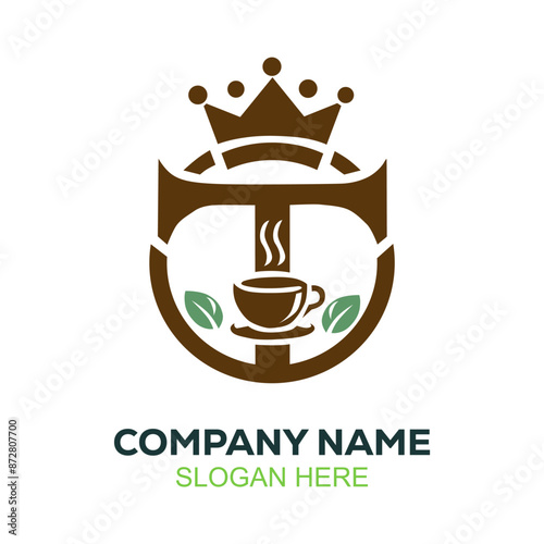 a logo for company name on a white background
