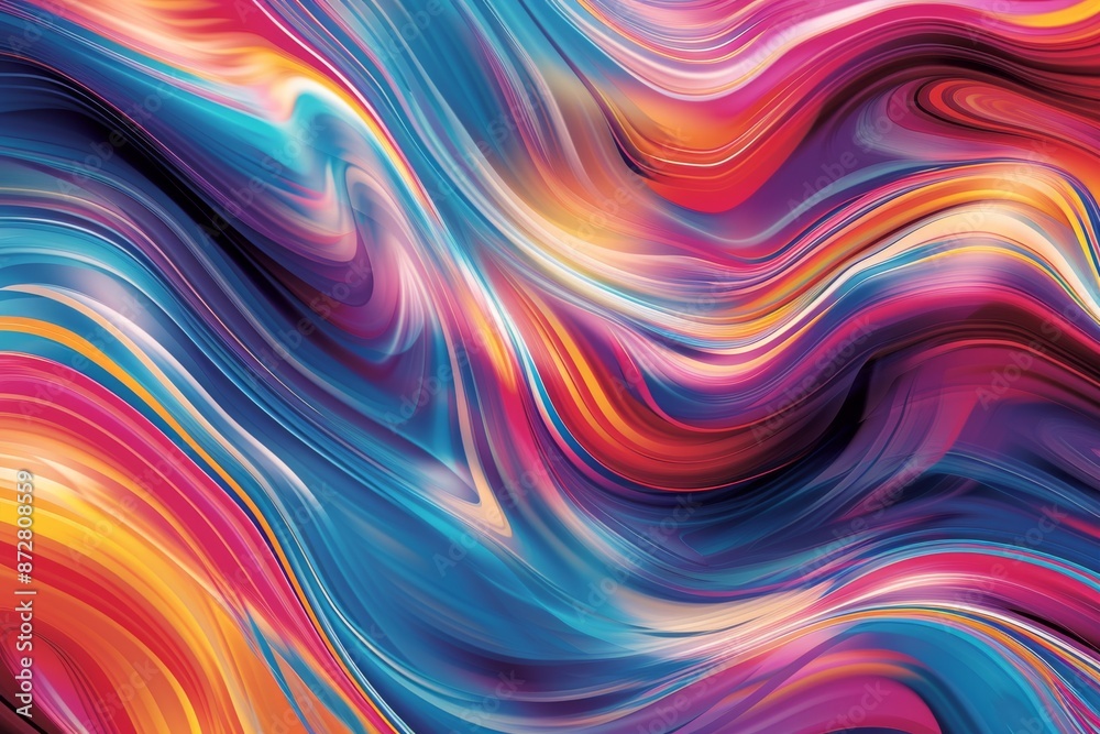 Vibrant plastic waves with a mix of colors and textures., Smooth wave pattern in vibrant multi colors, Bright, swirling patterns on a dark canvas, AI generated Vibrant plastic waves with a mix of colors and textures., Smooth wave pattern in vibrant multi colors, Bright, swirling patterns on a dark canvas, AI generated