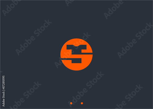 letter s with t-shirt logo design vector silhouette illustration
