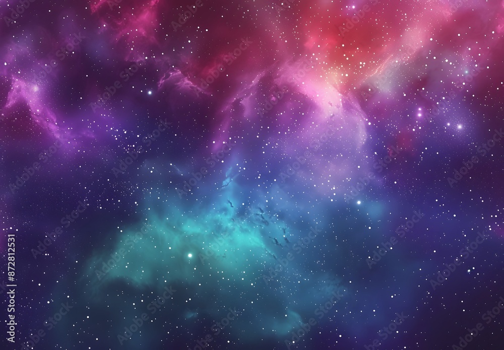 Vibrant Galaxy Background with Nebulae and Stars Vibrant Galaxy Background with Nebulae and Stars