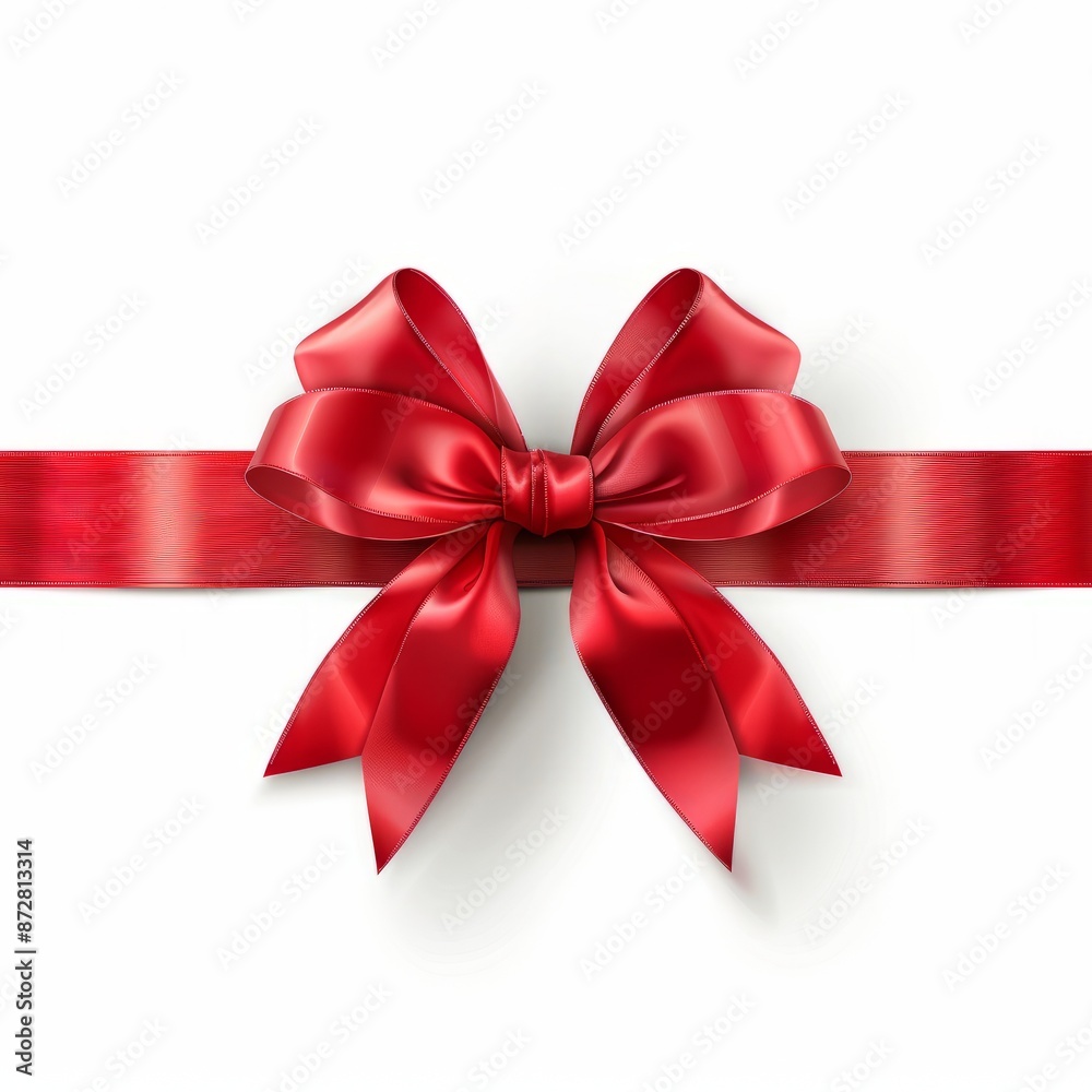 Red Ribbon With Bow Red Ribbon With Bow