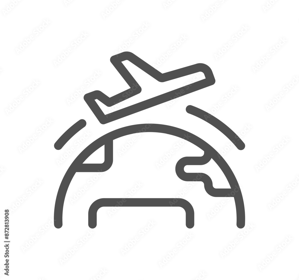 Global business related icon outline and linear vector.
Global business related icon outline and linear vector.