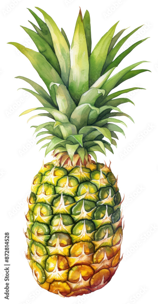 Fototapeta premium PNG Pineapple fruit plant food.