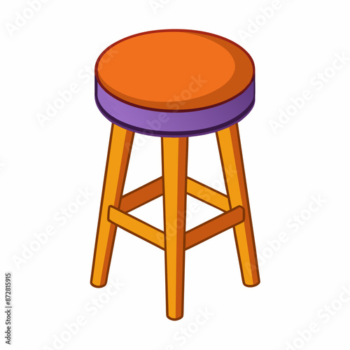tabouret clipart cartoon Illustration drawing