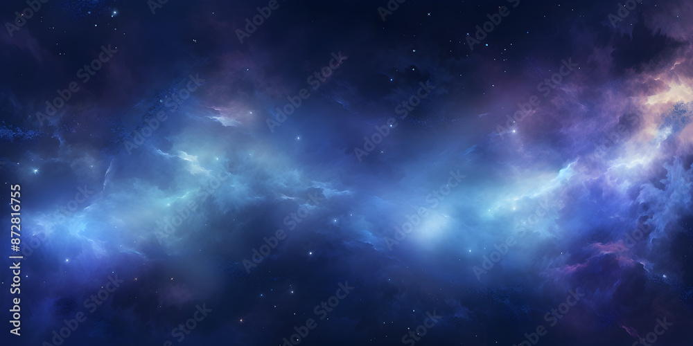 Abstract blue starfield with cosmic energy, deep space mystery and cosmetic stardust Abstract blue starfield with cosmic energy, deep space mystery and cosmetic stardust