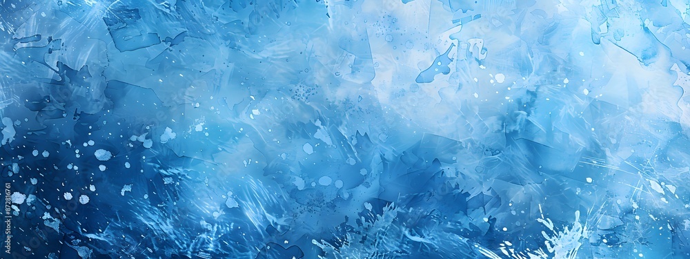 Abstract Blue Watercolor Ice Texture Background Abstract Blue Watercolor Ice Texture Background