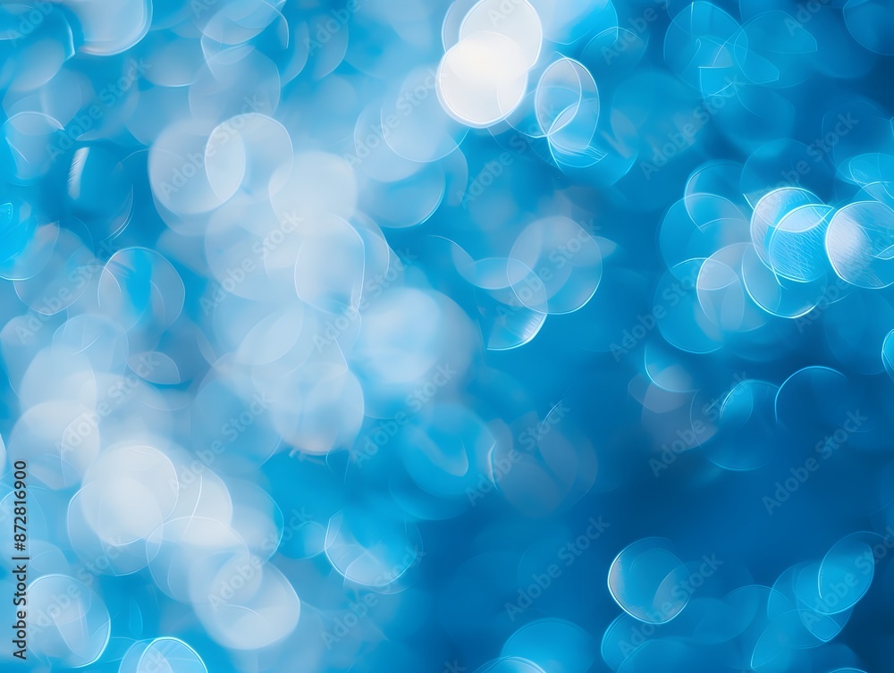 Abstract Blue Bokeh Background with Lights and Shadows Abstract Blue Bokeh Background with Lights and Shadows