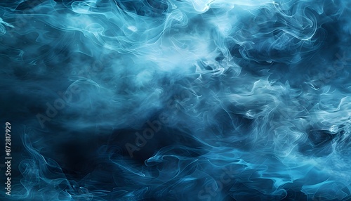 Abstract Blue Water Texture with Smoke and Fog © MD