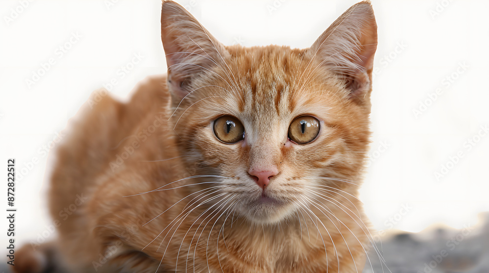 Beautiful cute orange cat