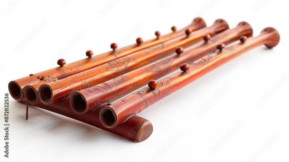 Fototapeta premium Traditional musical device isolated against a white backdrop