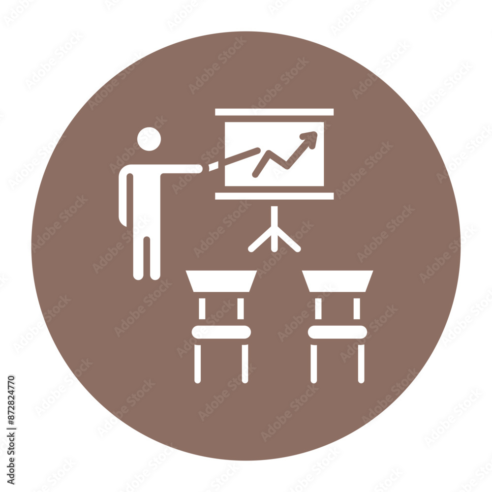 Classroom vector icon. Can be used for Business Training iconset. Classroom vector icon. Can be used for Business Training iconset.