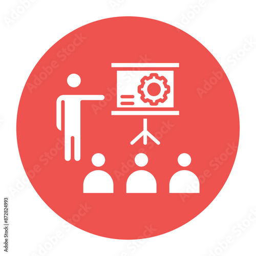 On the job Training vector icon. Can be used for Business Training iconset.