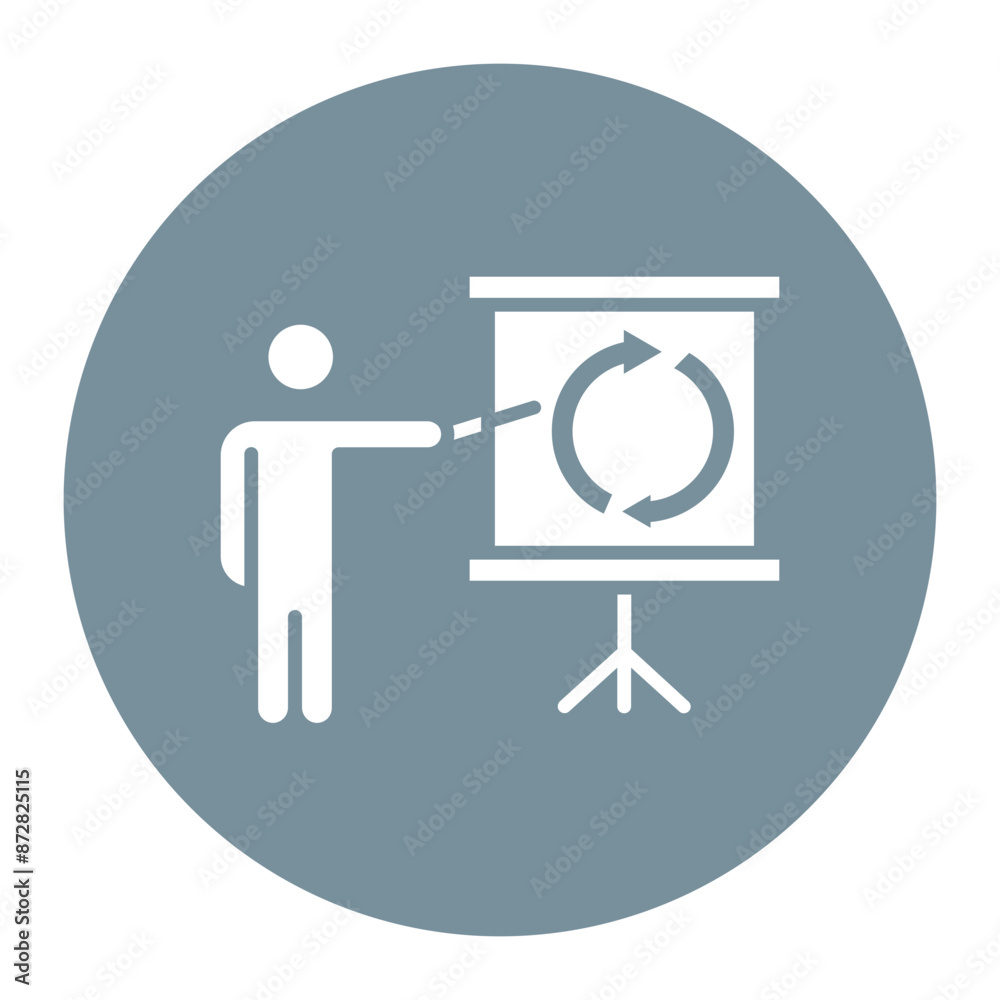 Refresher Training vector icon. Can be used for Business Training iconset. Refresher Training vector icon. Can be used for Business Training iconset.