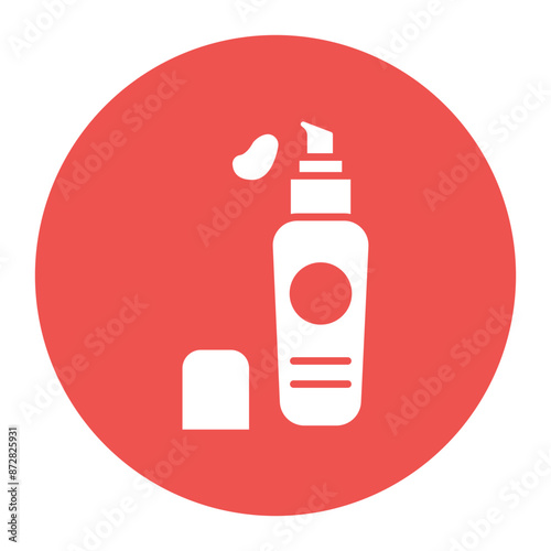 Foundation vector icon. Can be used for Skincare iconset.