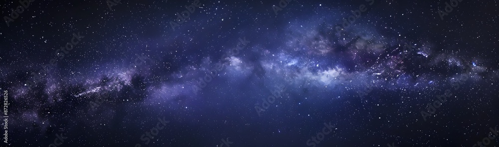Milky Way Galaxy Night Sky Panoramic Milky Way Galaxy Night Sky Panoramic