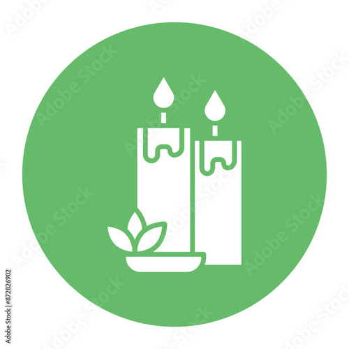 Scented Candle vector icon. Can be used for Comfort iconset.