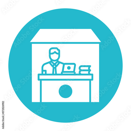 Work From Home vector icon. Can be used for Home Based Business iconset.