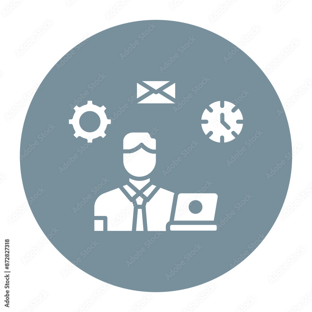 Multi Tasking vector icon. Can be used for Home Based Business iconset. Multi Tasking vector icon. Can be used for Home Based Business iconset.