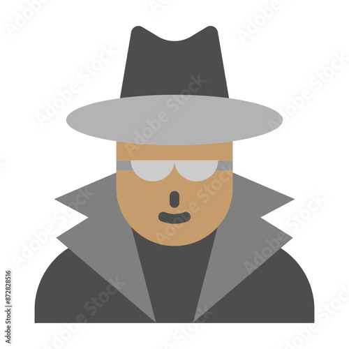 Spy Vector Flat Icon Design