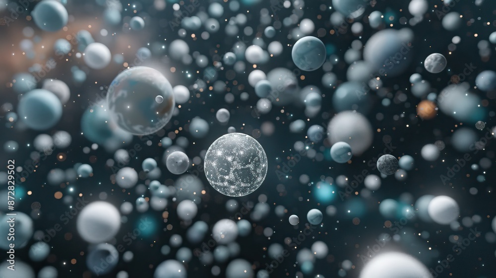 A Universe of Shimmering Orbs A Universe of Shimmering Orbs
