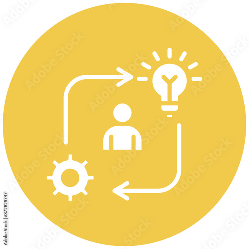 Initiative vector icon. Can be used for Personality Traits iconset.