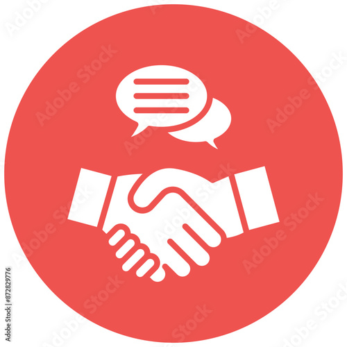 Negotiation Skills vector icon. Can be used for Personality Traits iconset.