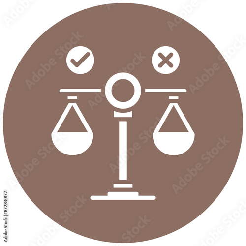 Ethics vector icon. Can be used for Leadership iconset.