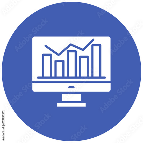 Monitoring vector icon. Can be used for Business Analytics iconset.