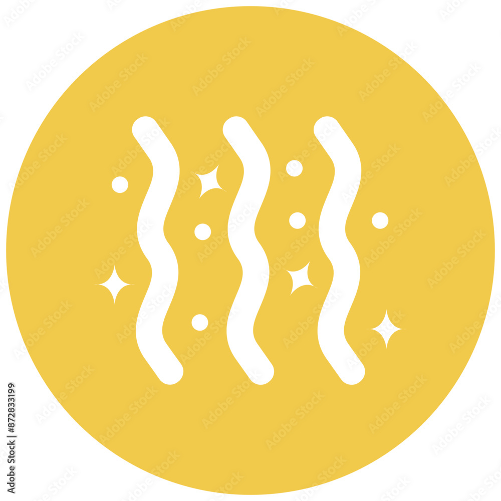 Obraz premium Streamers vector icon. Can be used for Festa Junina iconset.