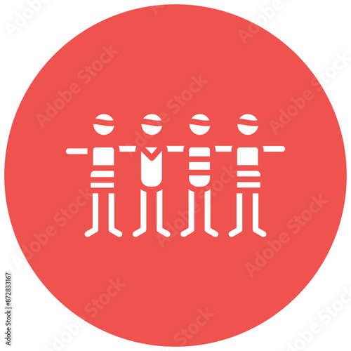 Quadrilha Dance vector icon. Can be used for Festa Junina iconset.